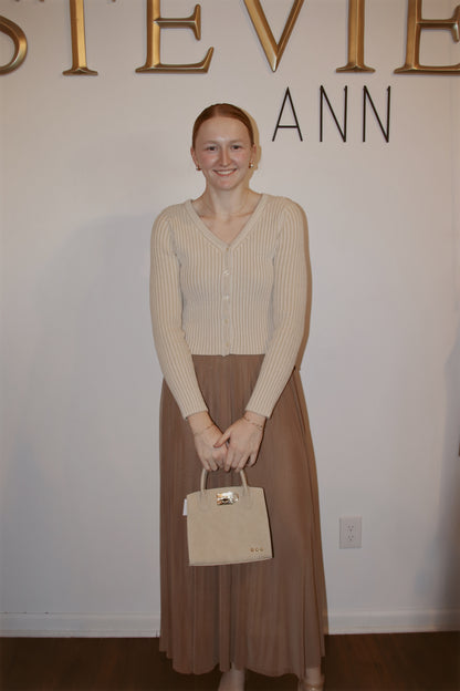 Ribbed Button-Up Cardigan