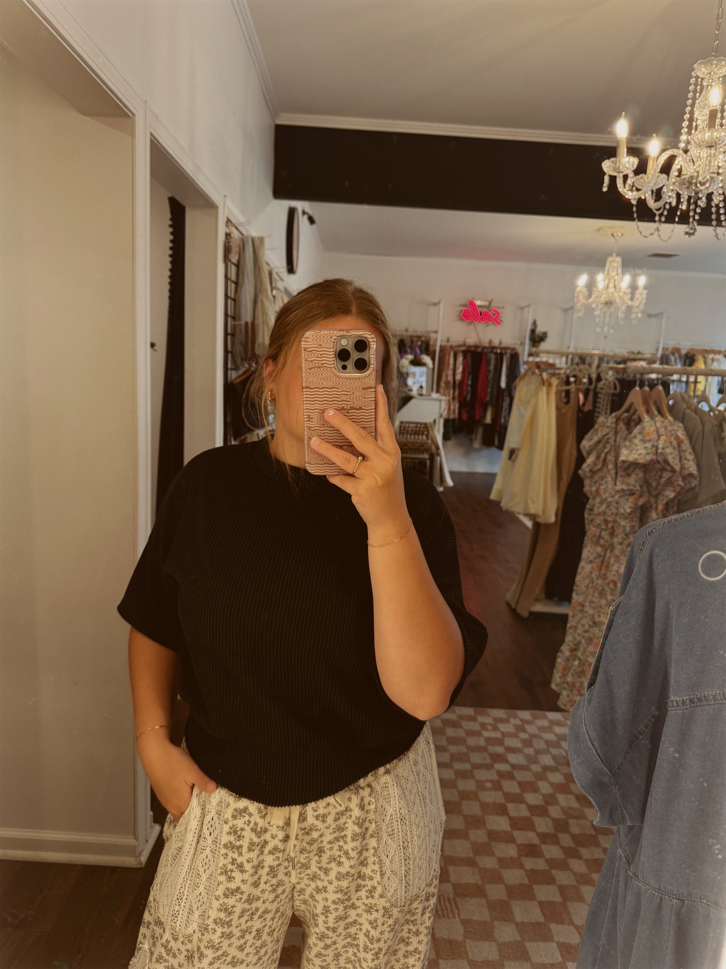 Wave Ribbed Top | Shorter Length