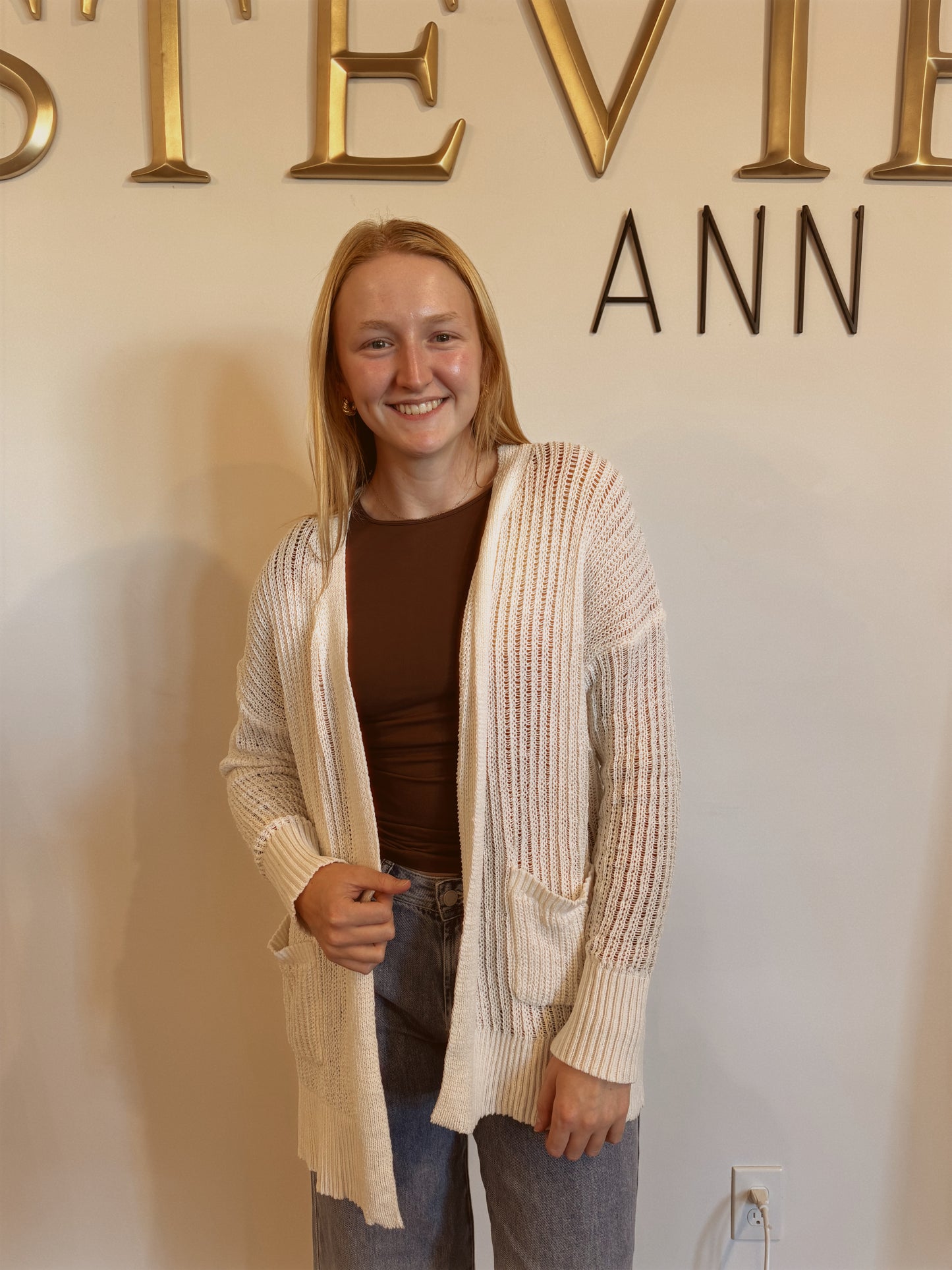 Airy Open Knit Cardigan