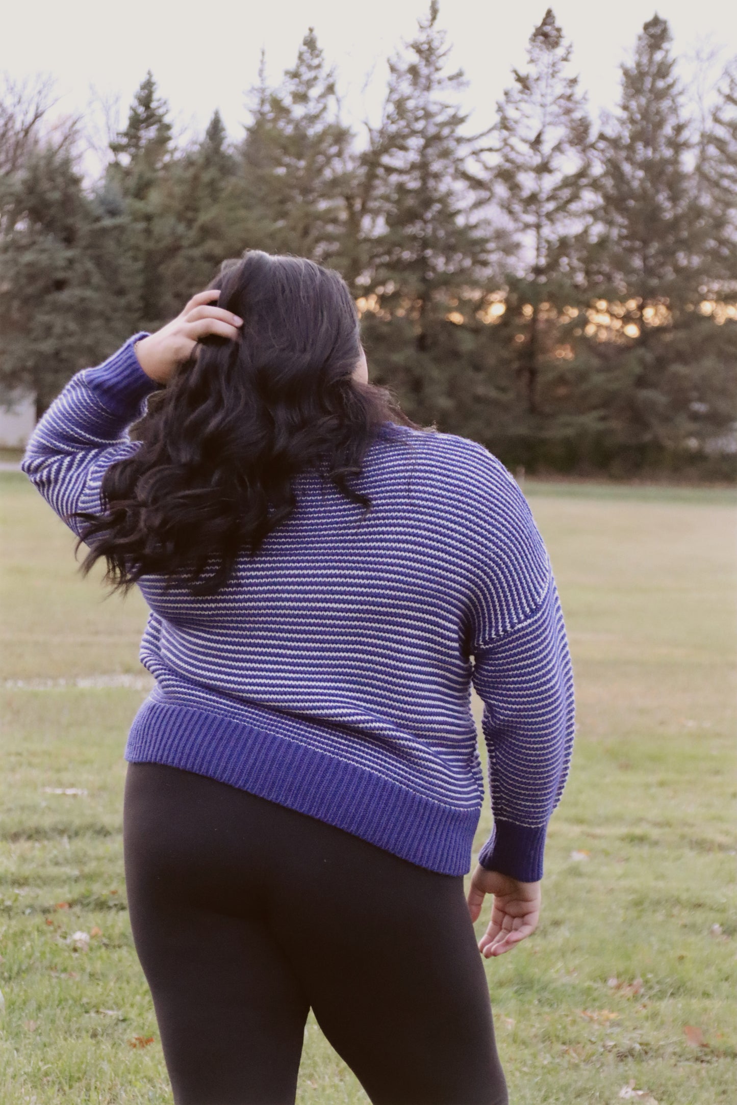 Plus Round Neck Knit Sweater