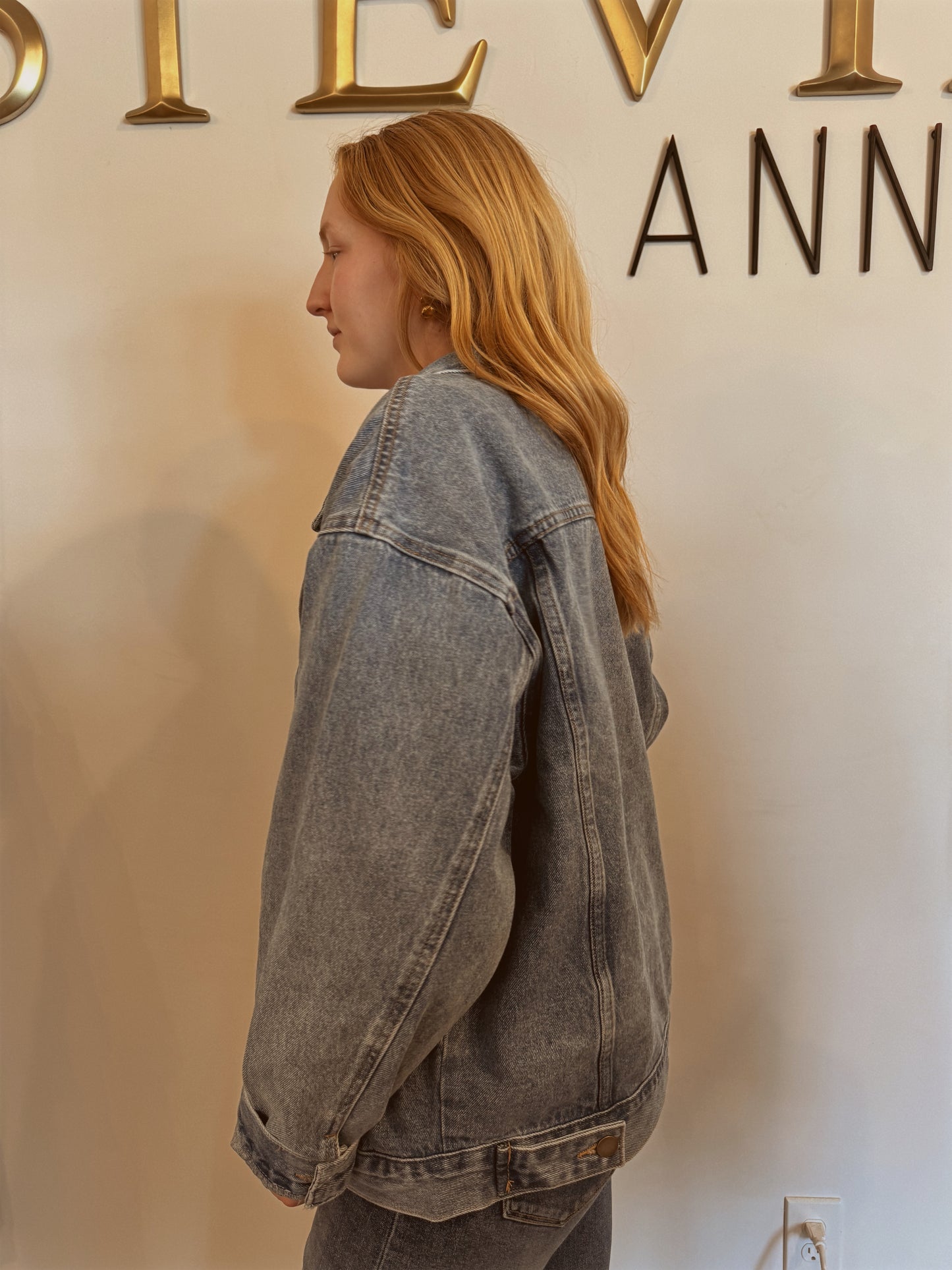 Boxy-Cut Denim Jacket