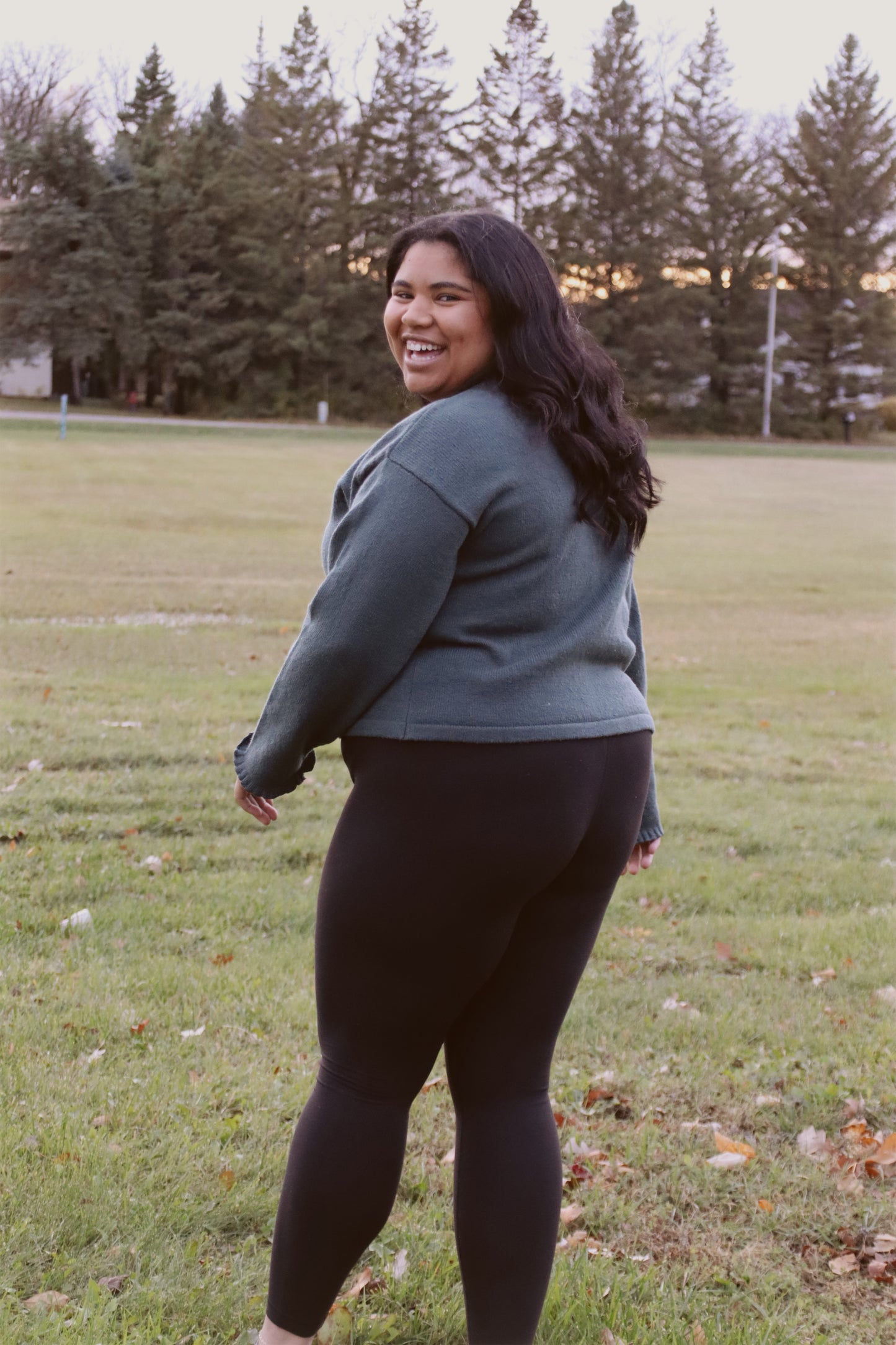 Plus Button Down Lettuce Trim Top