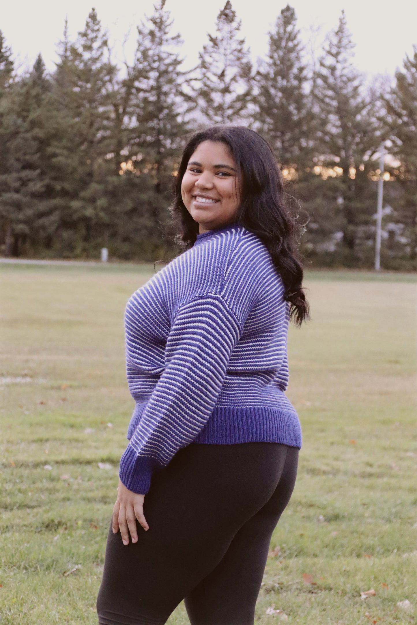 Plus Round Neck Knit Sweater