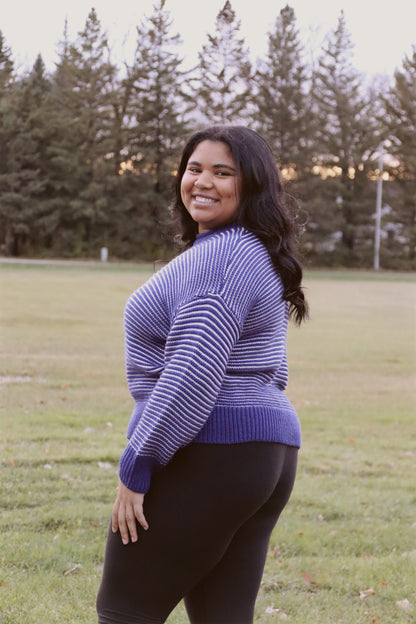 Plus Round Neck Knit Sweater