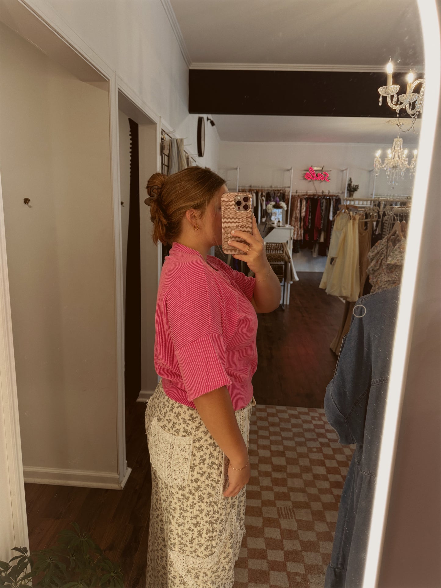 Wave Ribbed Top | Shorter Length
