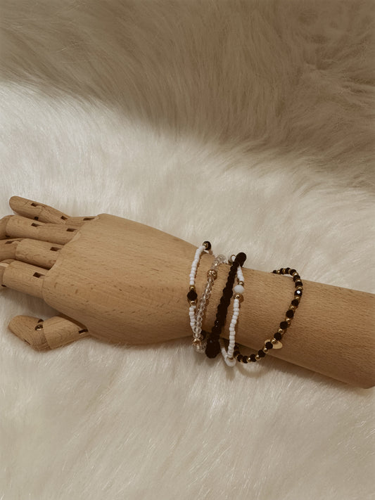 Multi-Layer Beaded Chain Bracelet