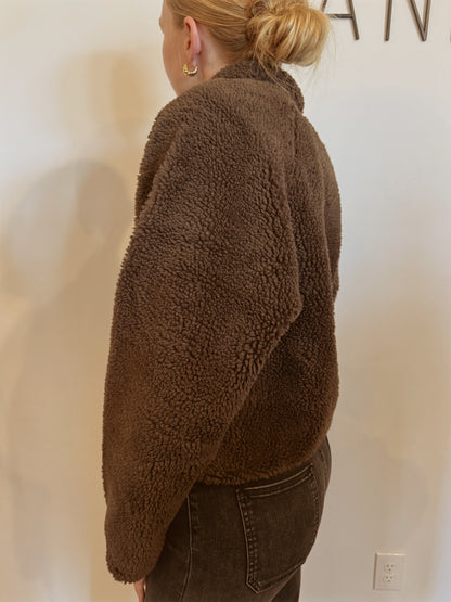 Cozy Sherpa Jacket With Pockets