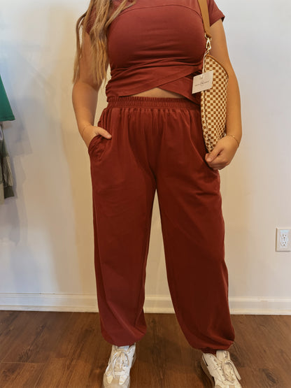 Women's Crossover Mineral Washed Set