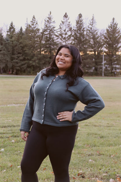 Plus Button Down Lettuce Trim Top