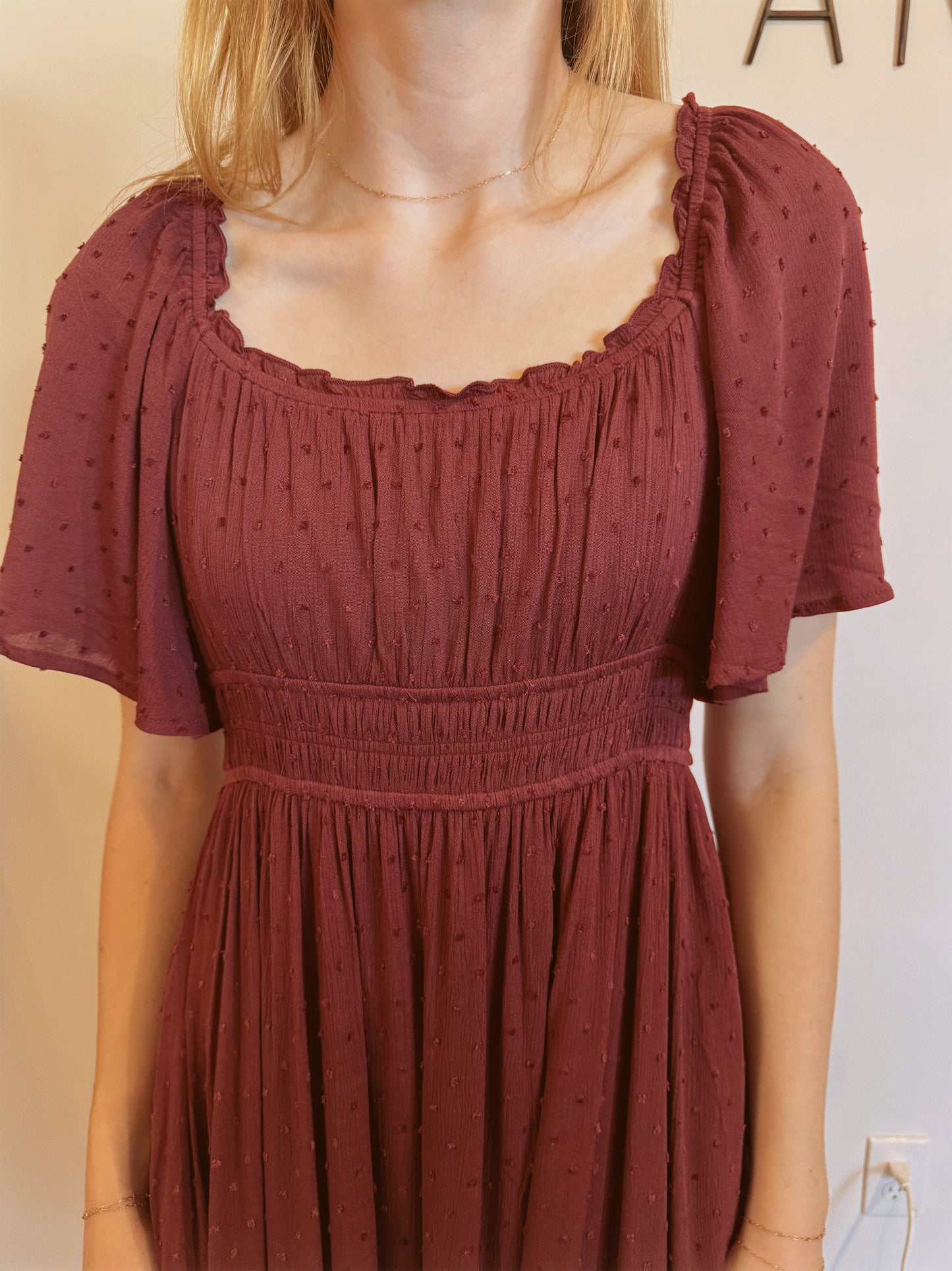 September Swiss Dot Maxi Dress