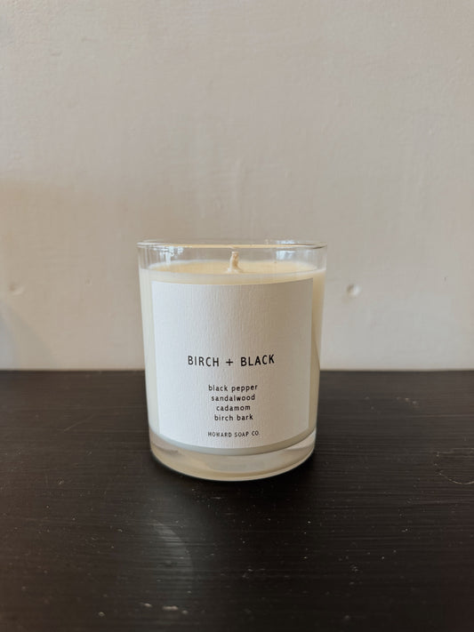 Soy Candle | Birch + Black