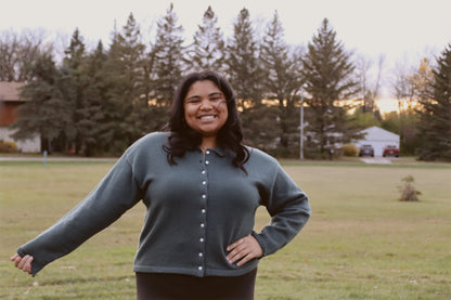 Plus Button Down Lettuce Trim Top