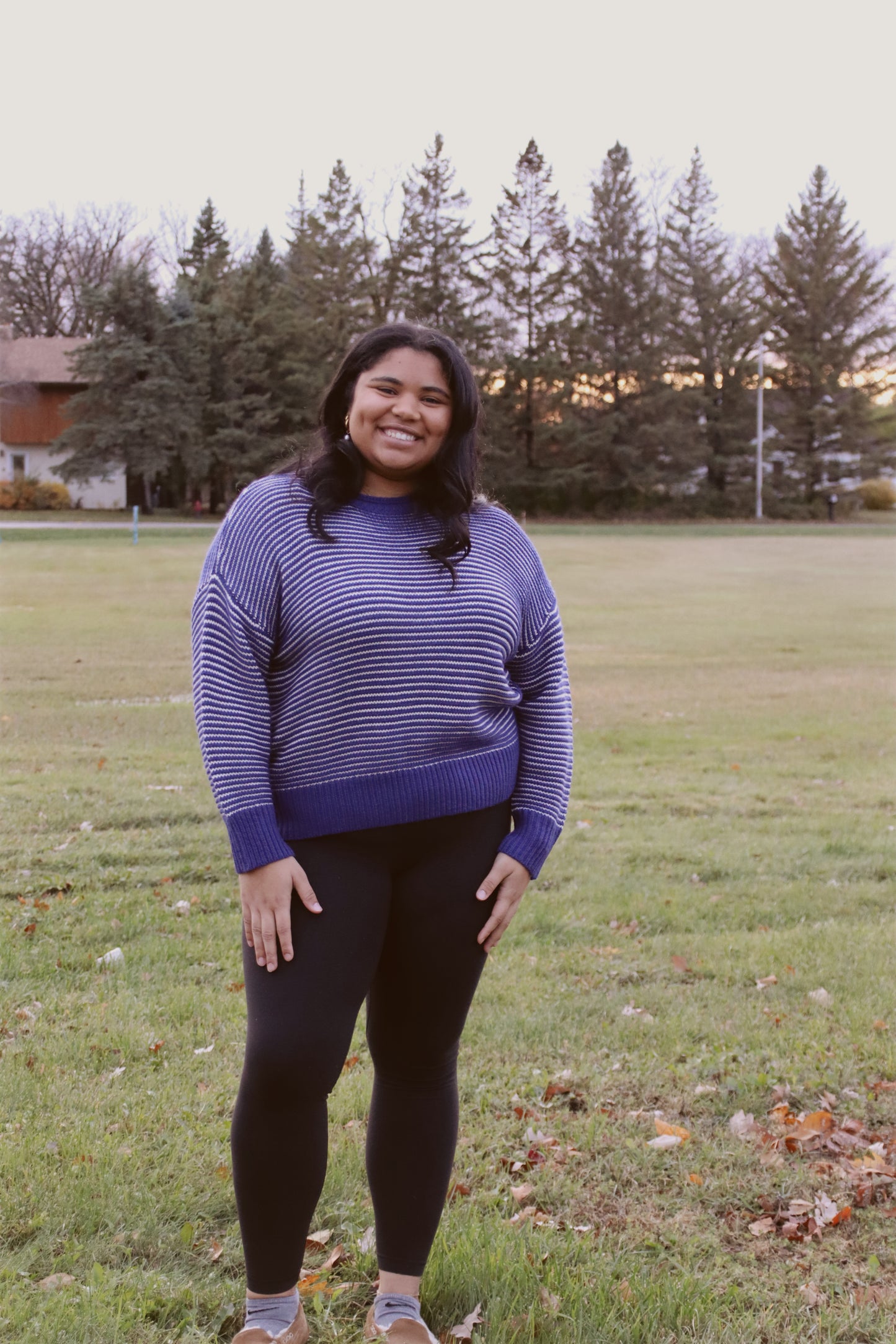 Plus Round Neck Knit Sweater