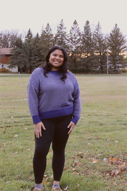 Plus Round Neck Knit Sweater