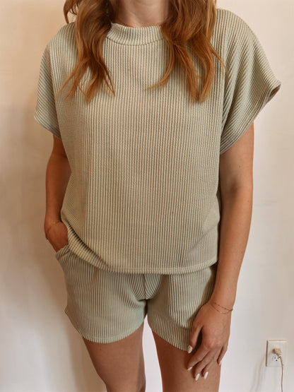 The Margo Shorts Ribbed Set