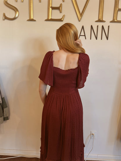 September Swiss Dot Maxi Dress