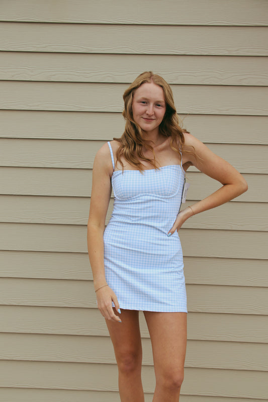Gingham Sweetheart Dress