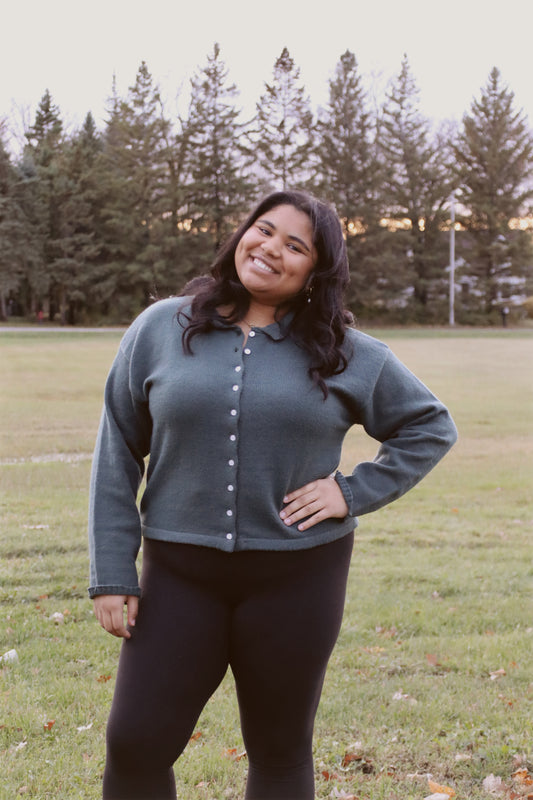 Plus Button Down Lettuce Trim Top