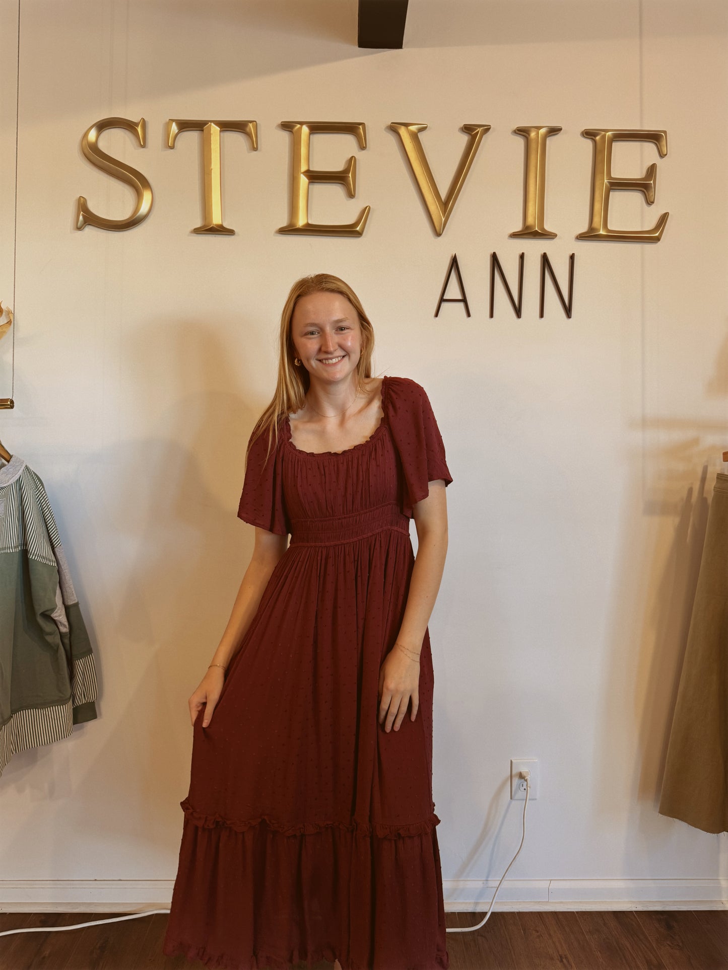 September Swiss Dot Maxi Dress