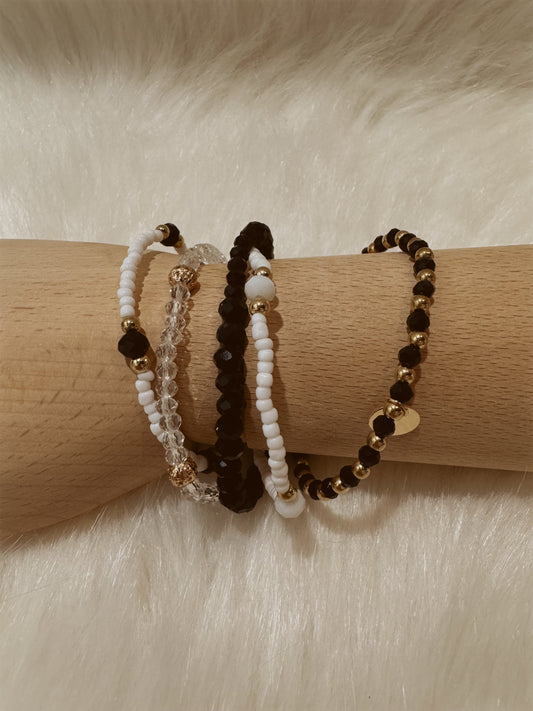 Multi-Layer Beaded Chain Bracelet