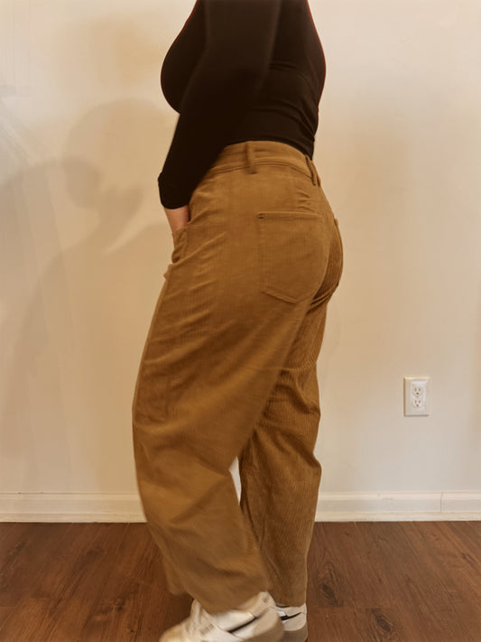 Corduroy Barrel Jeans