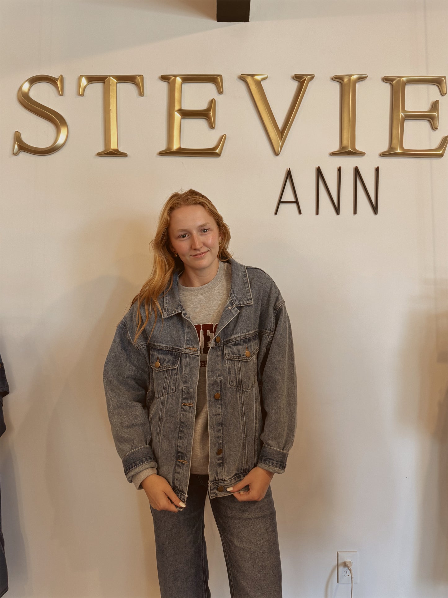 Boxy-Cut Denim Jacket