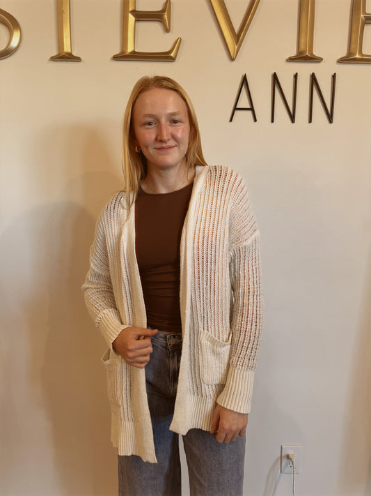 Airy Open Knit Cardigan