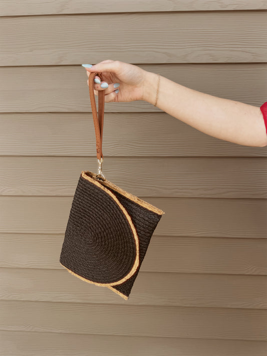 Turks and Caicos Fold-over Crossbody Clutch Bag