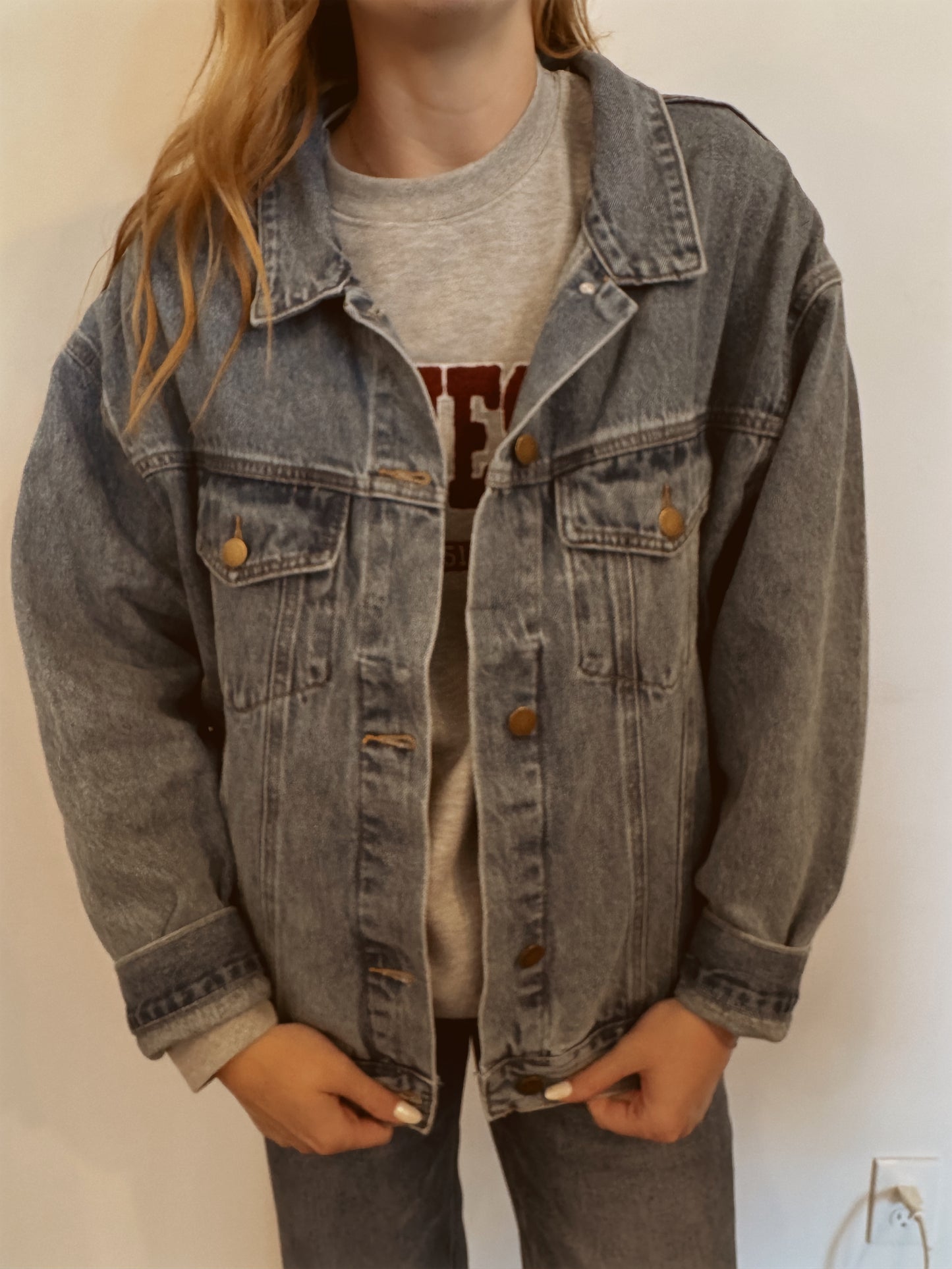 Boxy-Cut Denim Jacket