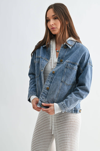 Boxy Denim Trucker Jacket