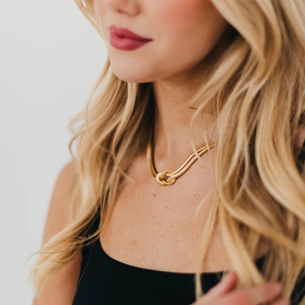 Talia Tied Necklace | WATERPROOF