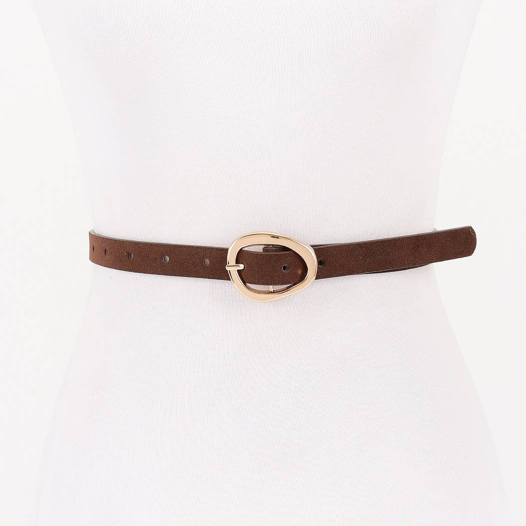 Classic Oval Buckle Belt | Choose Color