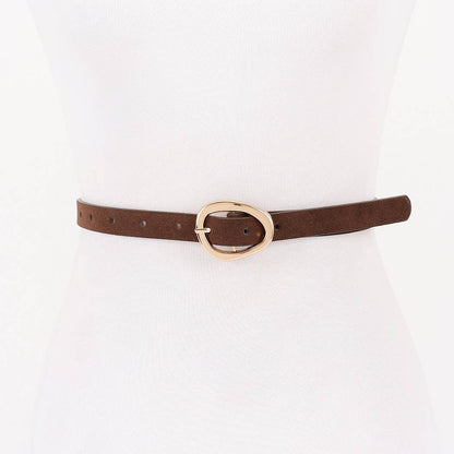 Classic Oval Buckle Belt | Choose Color