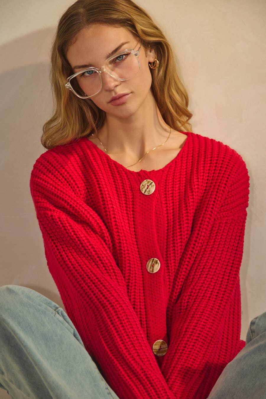 Plus Willow Knit Cardigan