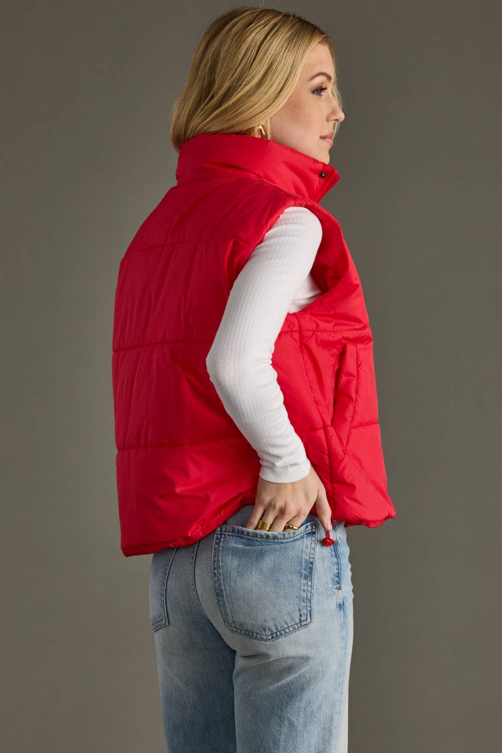 Red Winter Vest