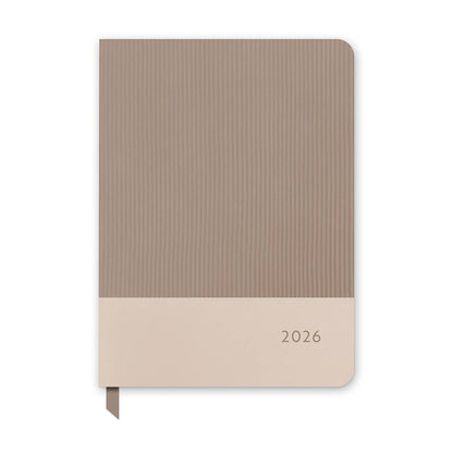 2026 Desert Taupe Large Dual-Textured Planner