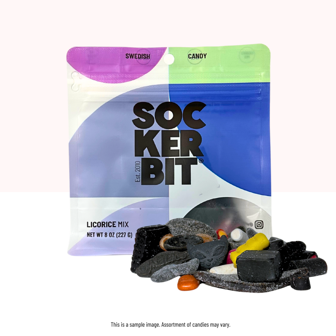 Licorice Mix Swedish Candy Bag