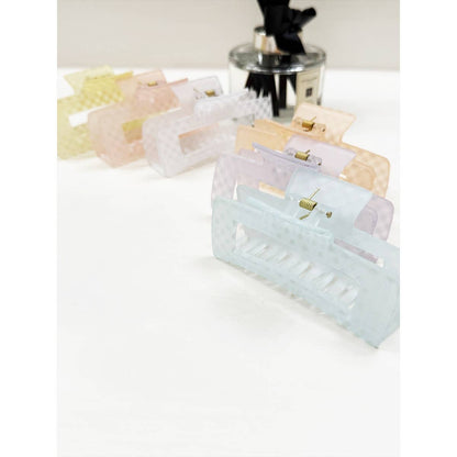 Checkered Hair Claw Clip | Choose Color