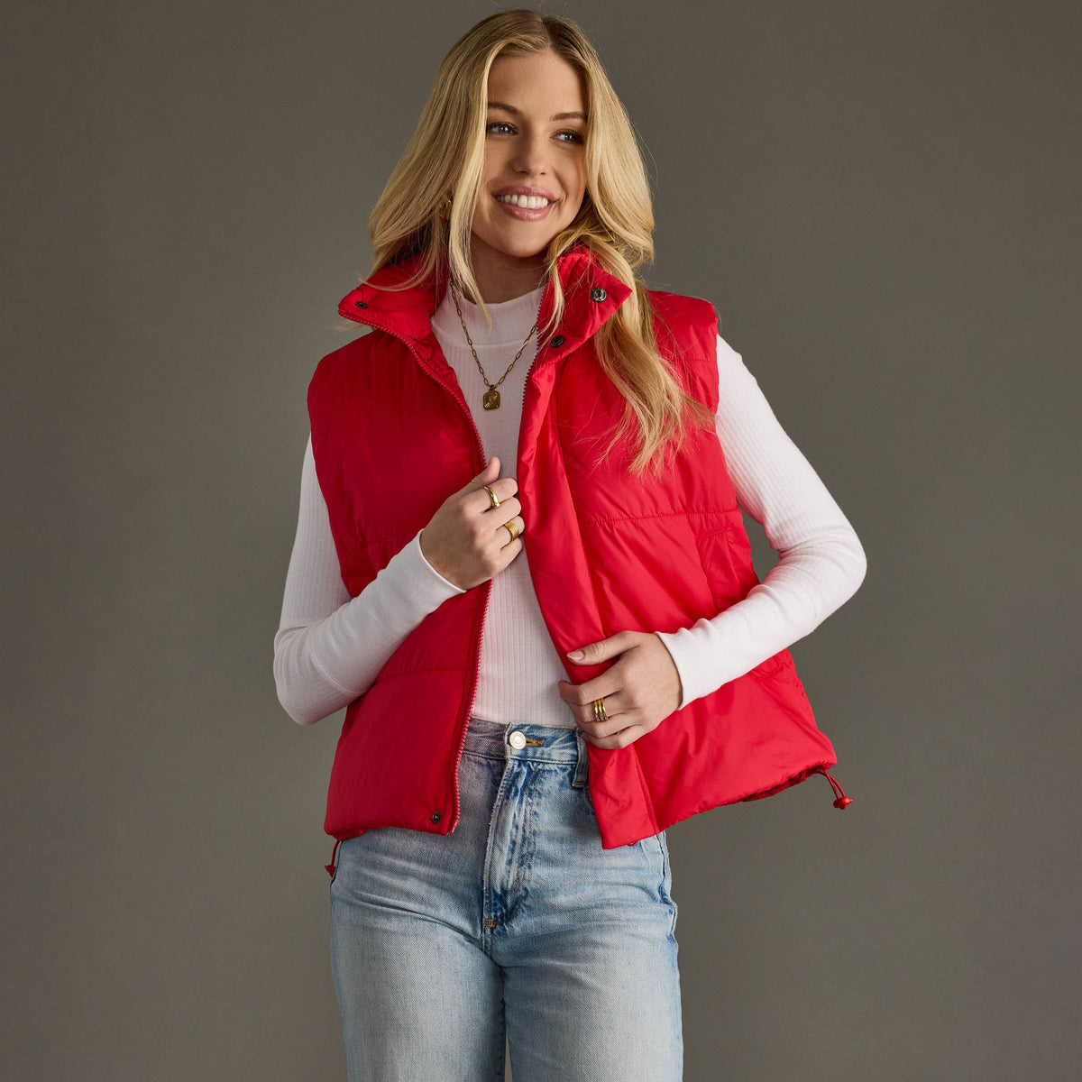 Red Winter Vest
