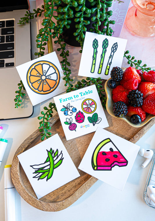 Farm To Table Mini Coloring Book