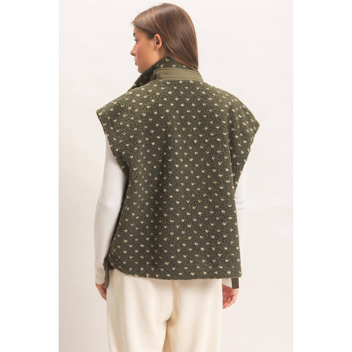 Dotty Sherpa Vest