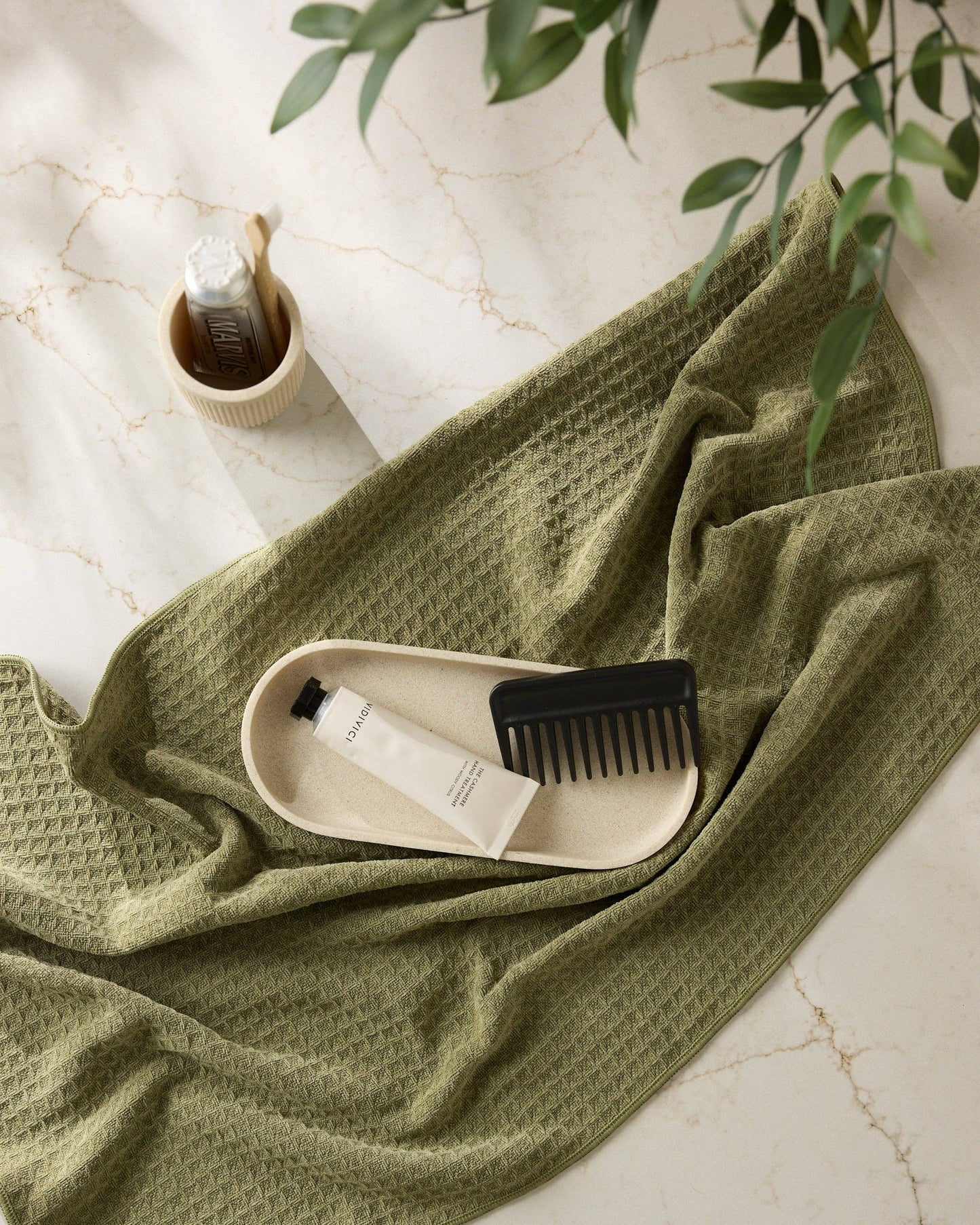 Olive Truffle Hand Towel
