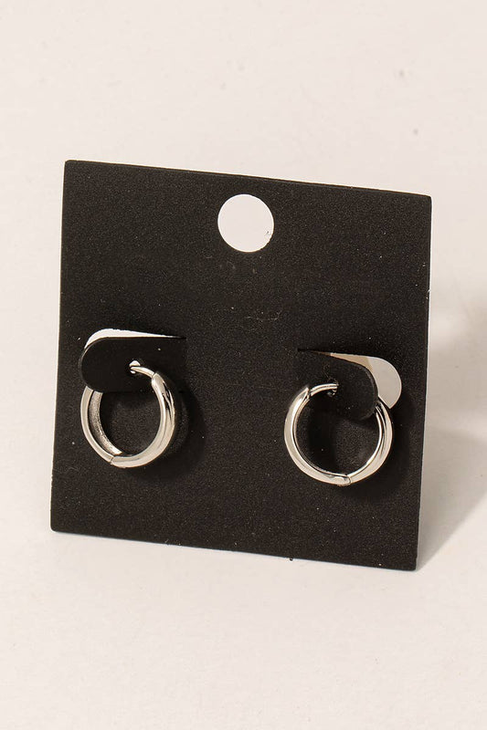 Gold Dipped Mini Hoop Huggie Earrings