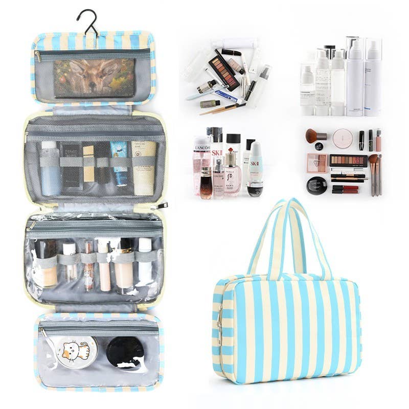 Getaway Striped Hanging Toiletry Organizer