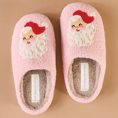 Fuzzy Slippers | Santa