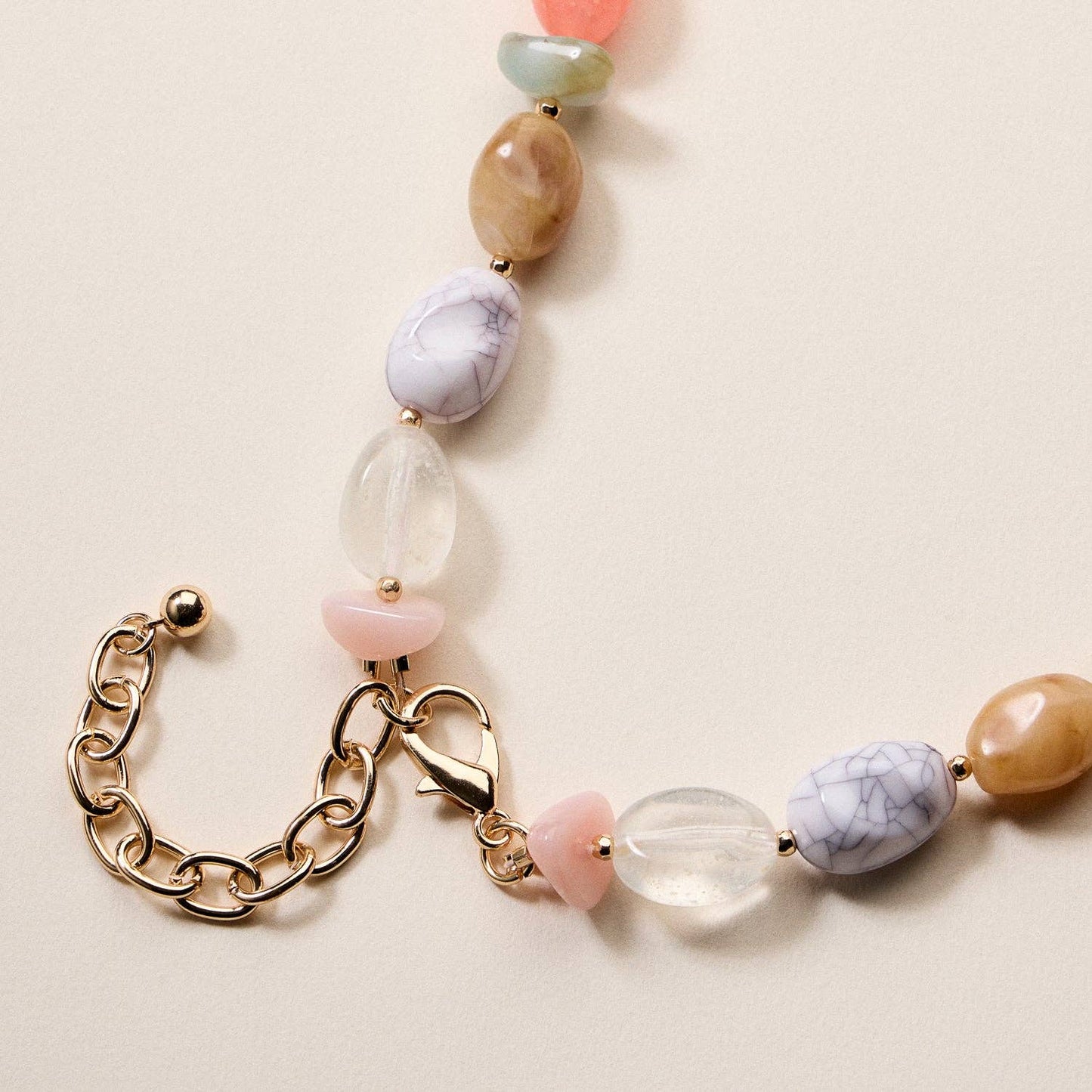 Organic Resin Bead Necklace