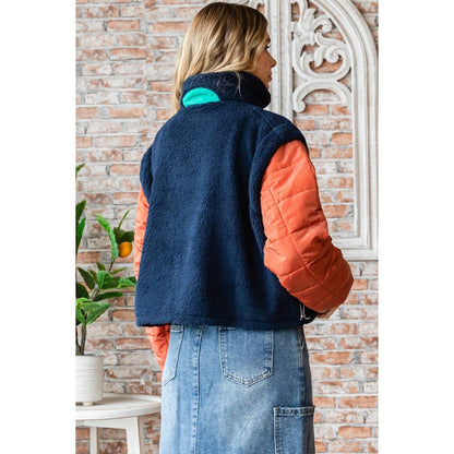 Alpine Quilted Half-Zip Sherpa | Choose Color