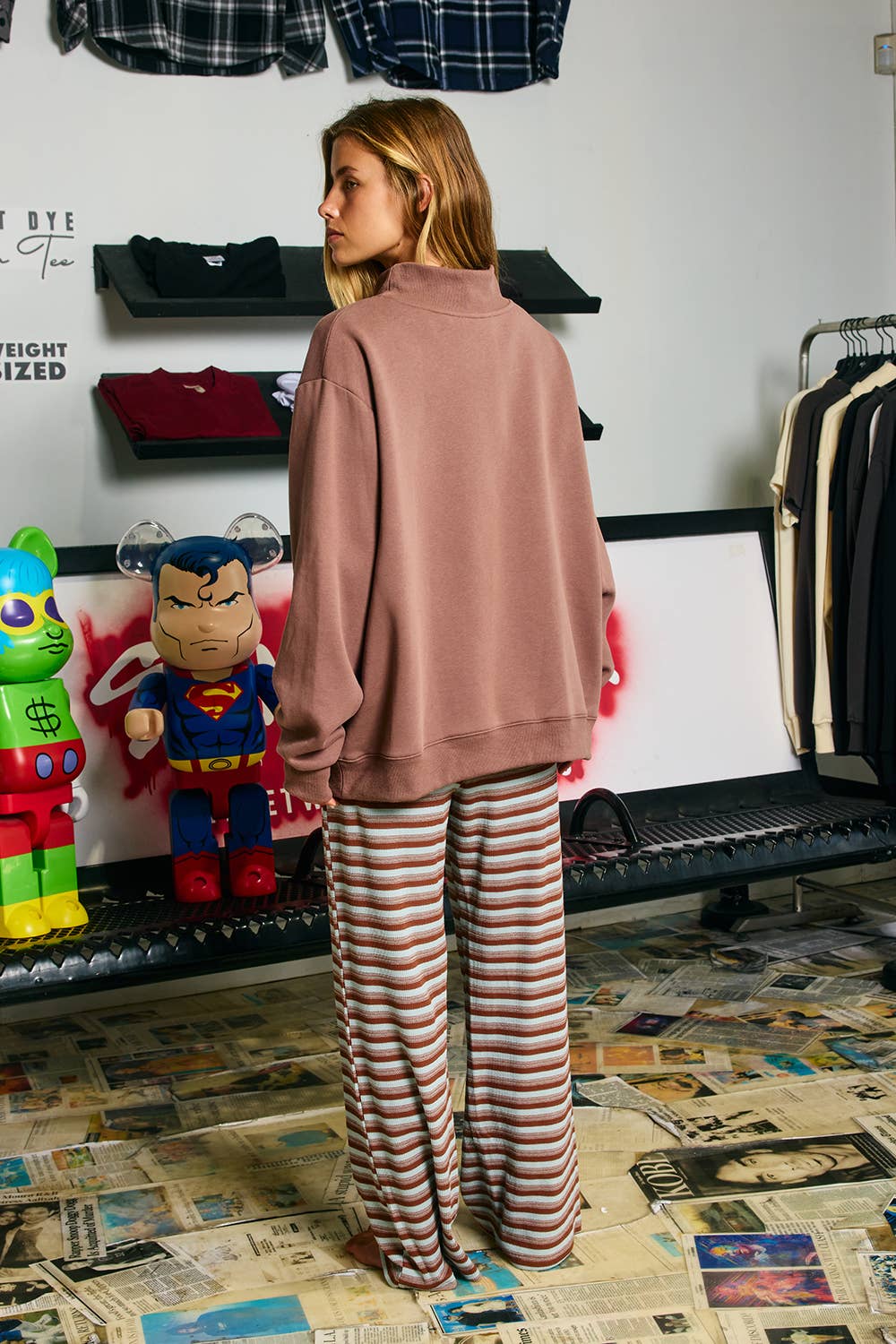 'HOT COCOA CLUB' Mock Neck Sweatshirt