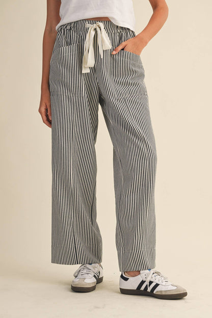Striped Wide Leg Pants