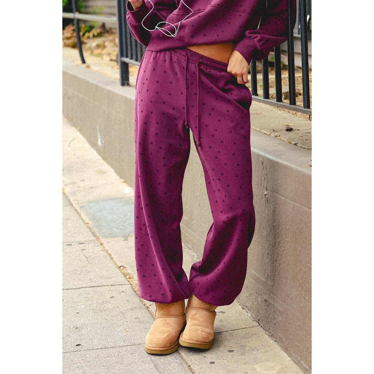 Starstruck Elastic Waist Jogger Pants